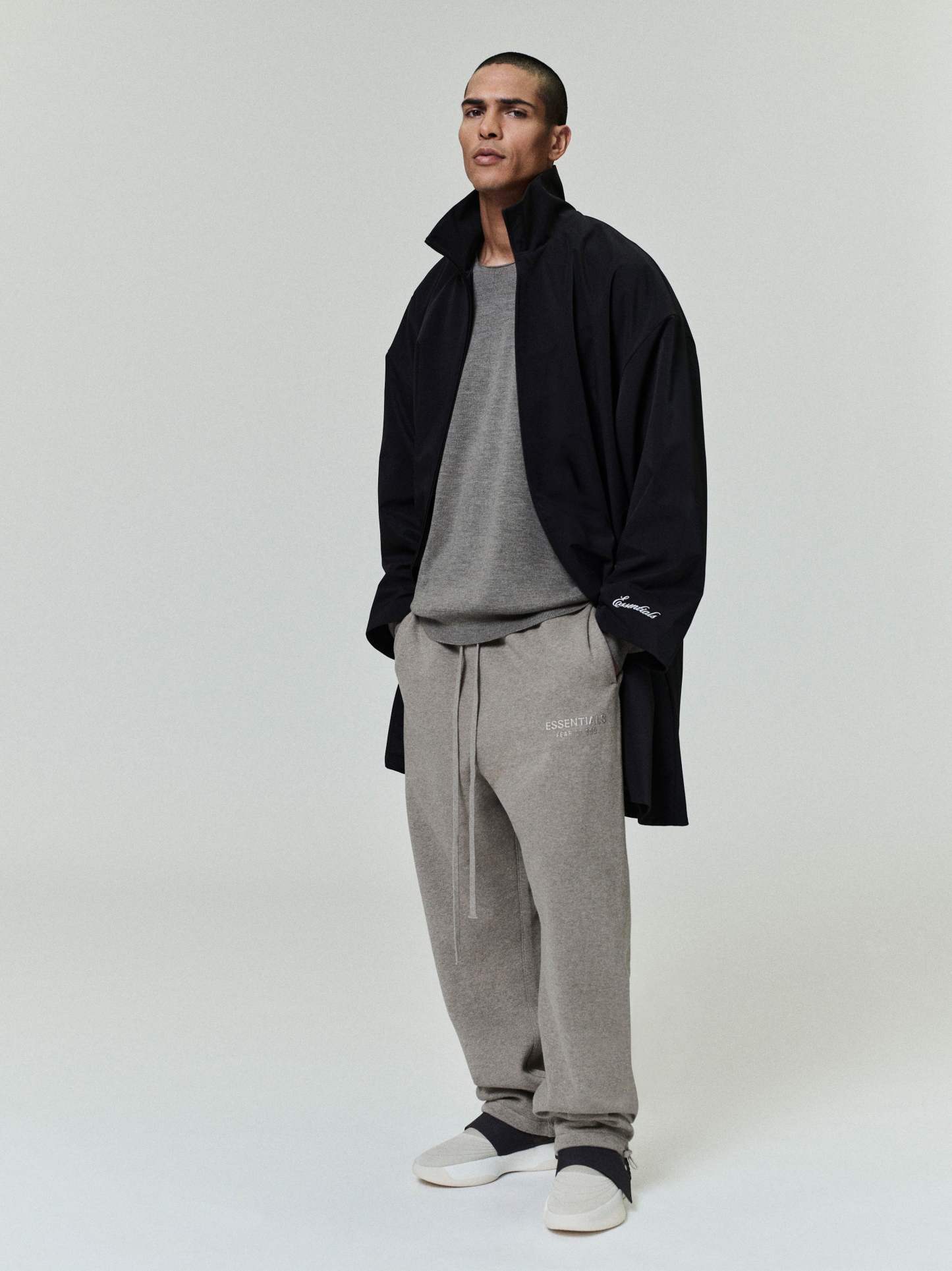 Sporty Nylon High Neck Jacket