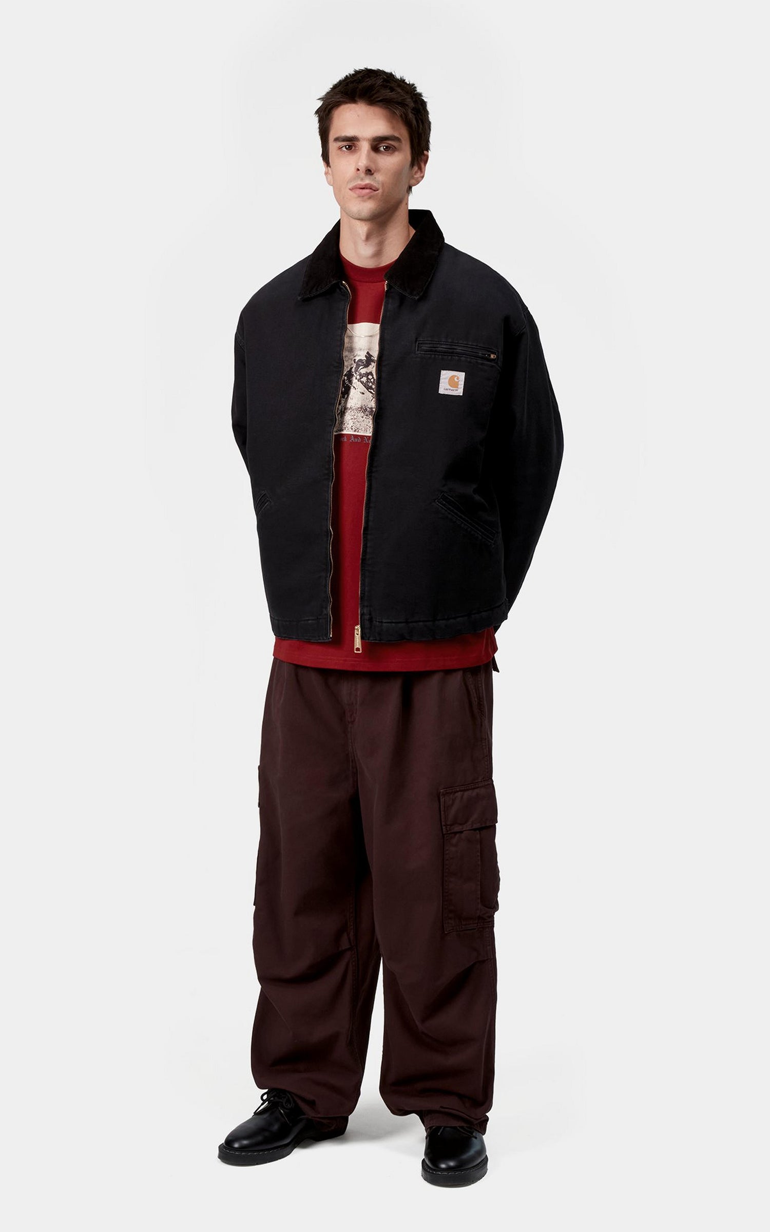   WIP OG Detroit Jacket Dearborn Canvas Stone Black/Black