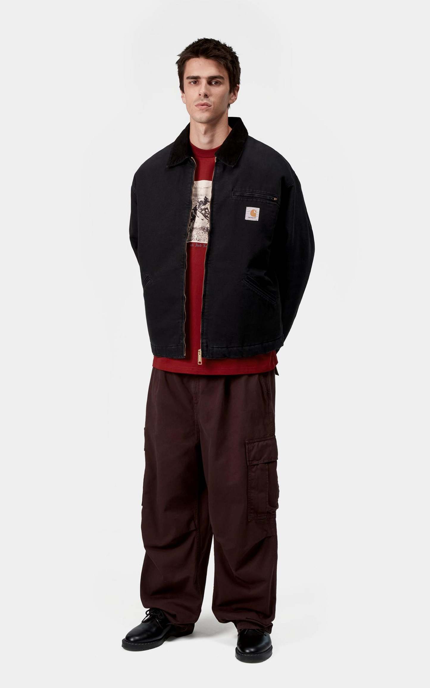   WIP OG Detroit Jacket Dearborn Canvas Stone Black/Black