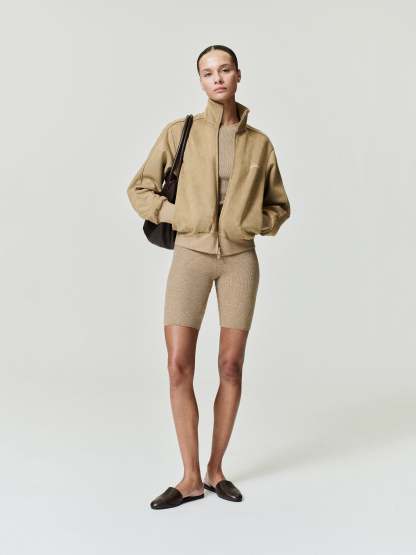 Rib Knit Bike Short