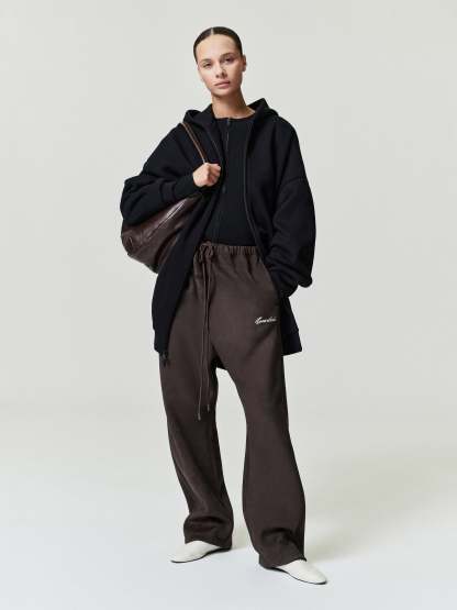 Womens Signature Rib Knit Fitted Long Sleeve Zip Up Tee