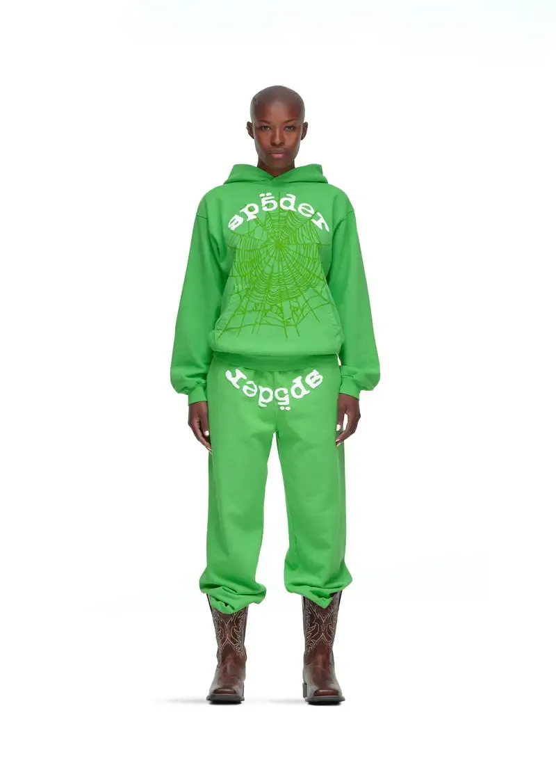 Sp5der Web Tracksuit Slime Green