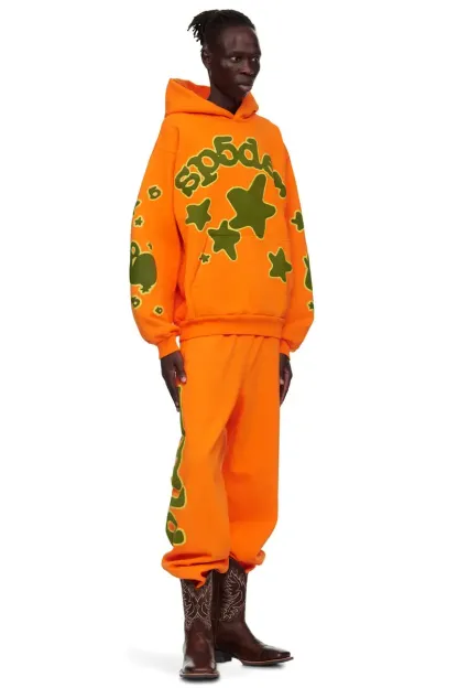 Sp5der Beluga Tracksuit Orange