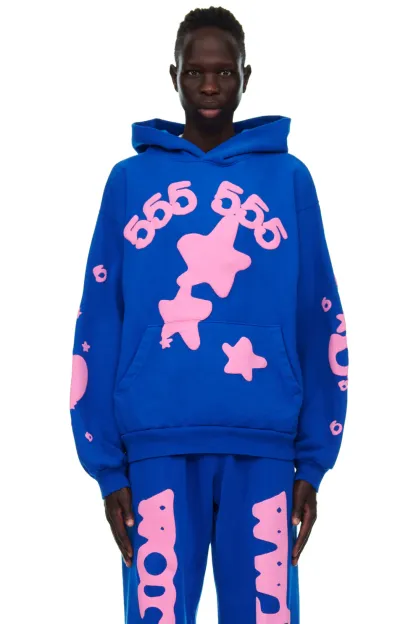 Sp5der Beluga Hoodie Blue