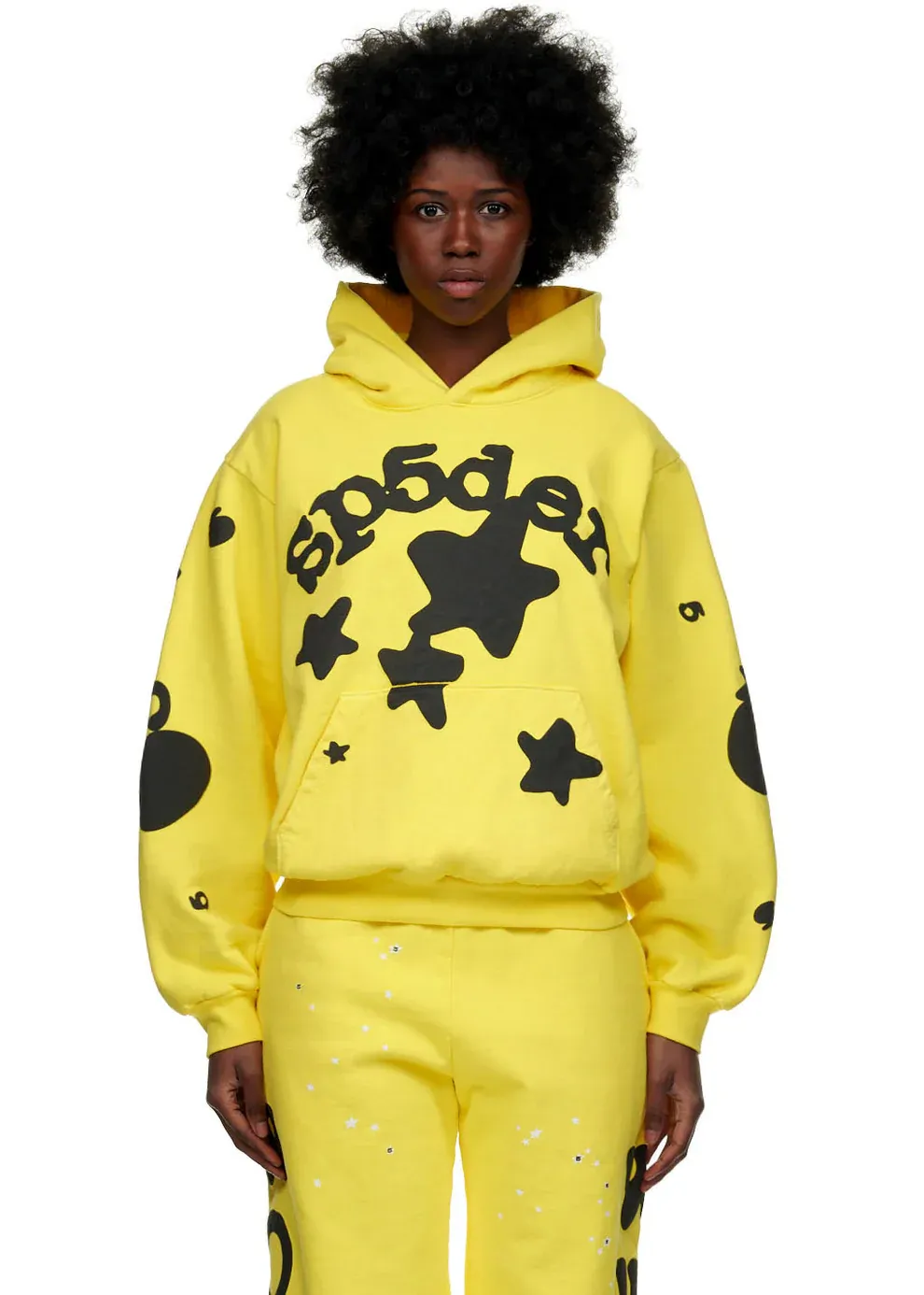 Sp5der Beluga Hoodie Gold