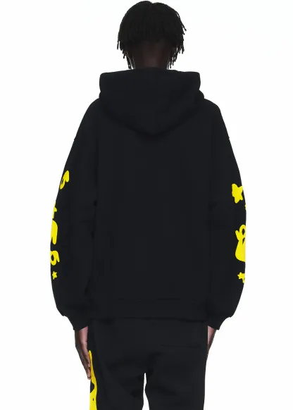 Sp5der Beluga Hoodie Onyx/Yellow