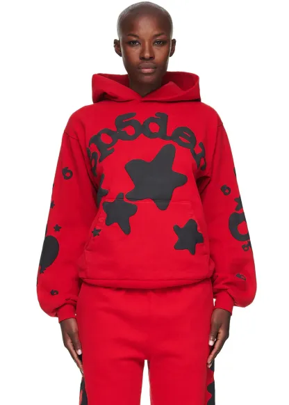 Sp5der Beluga Hoodie Red