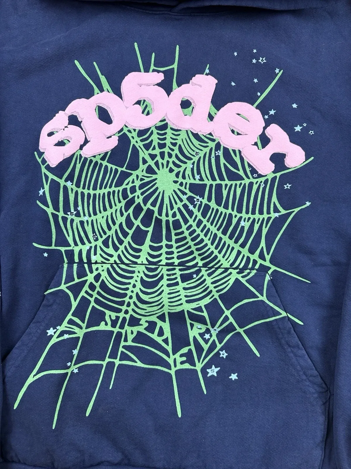 Sp5der OG Web Hoodie Blue