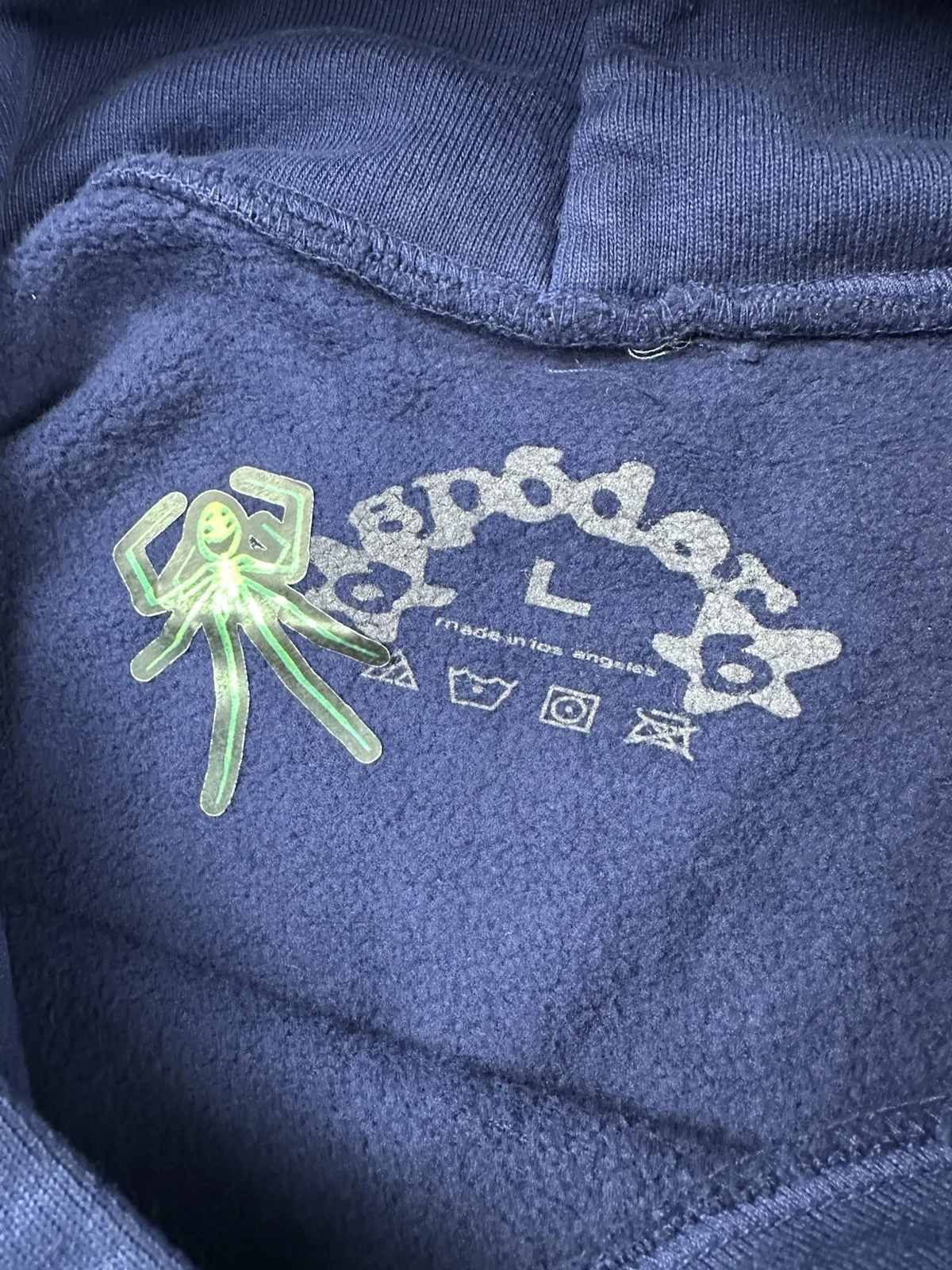 Sp5der OG Web Hoodie Blue