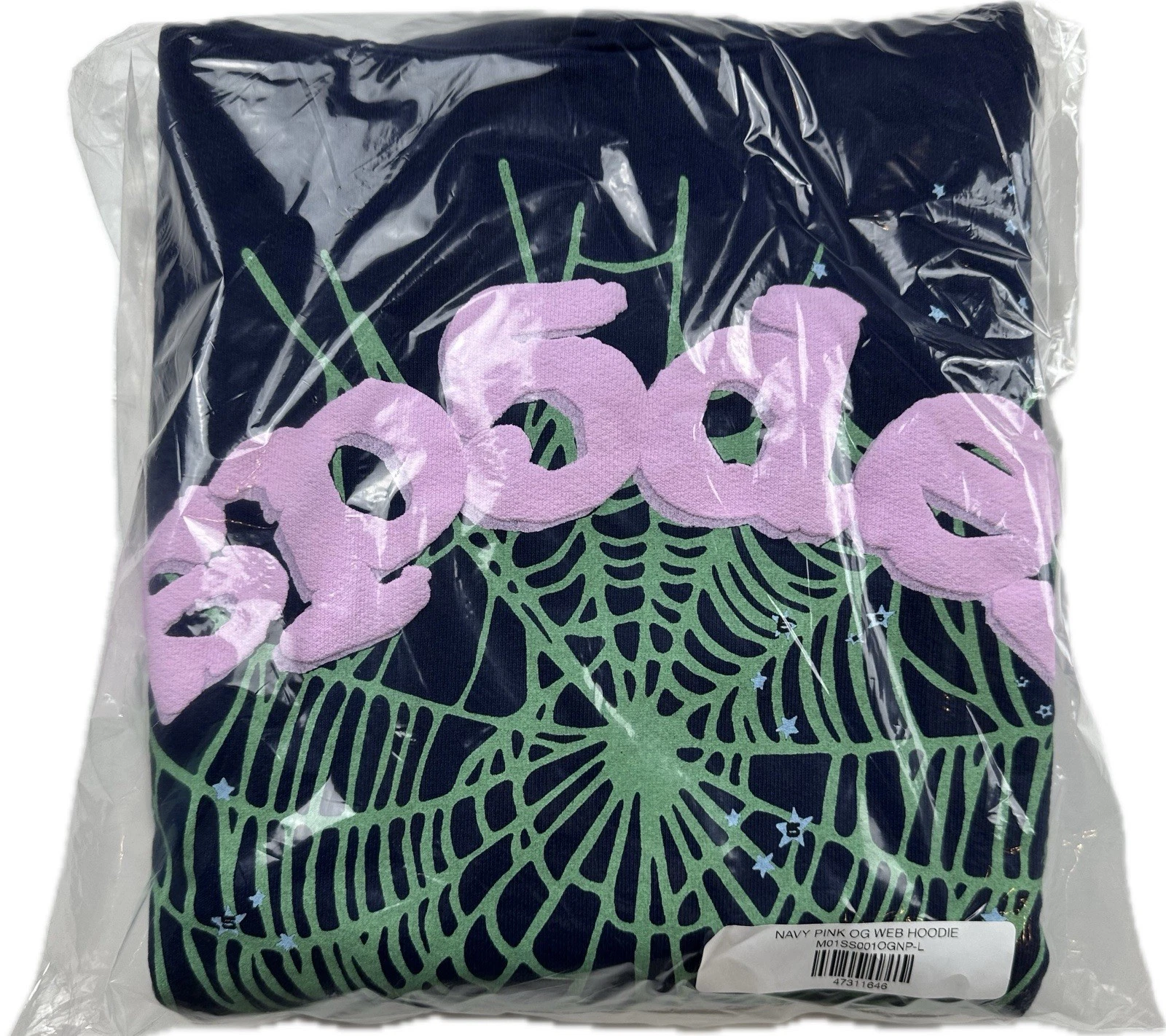 Sp5der OG Web Hoodie Blue