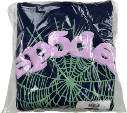 Sp5der OG Web Hoodie Blue