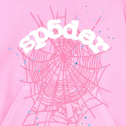 Sp5der OG Web Hoodie Pink