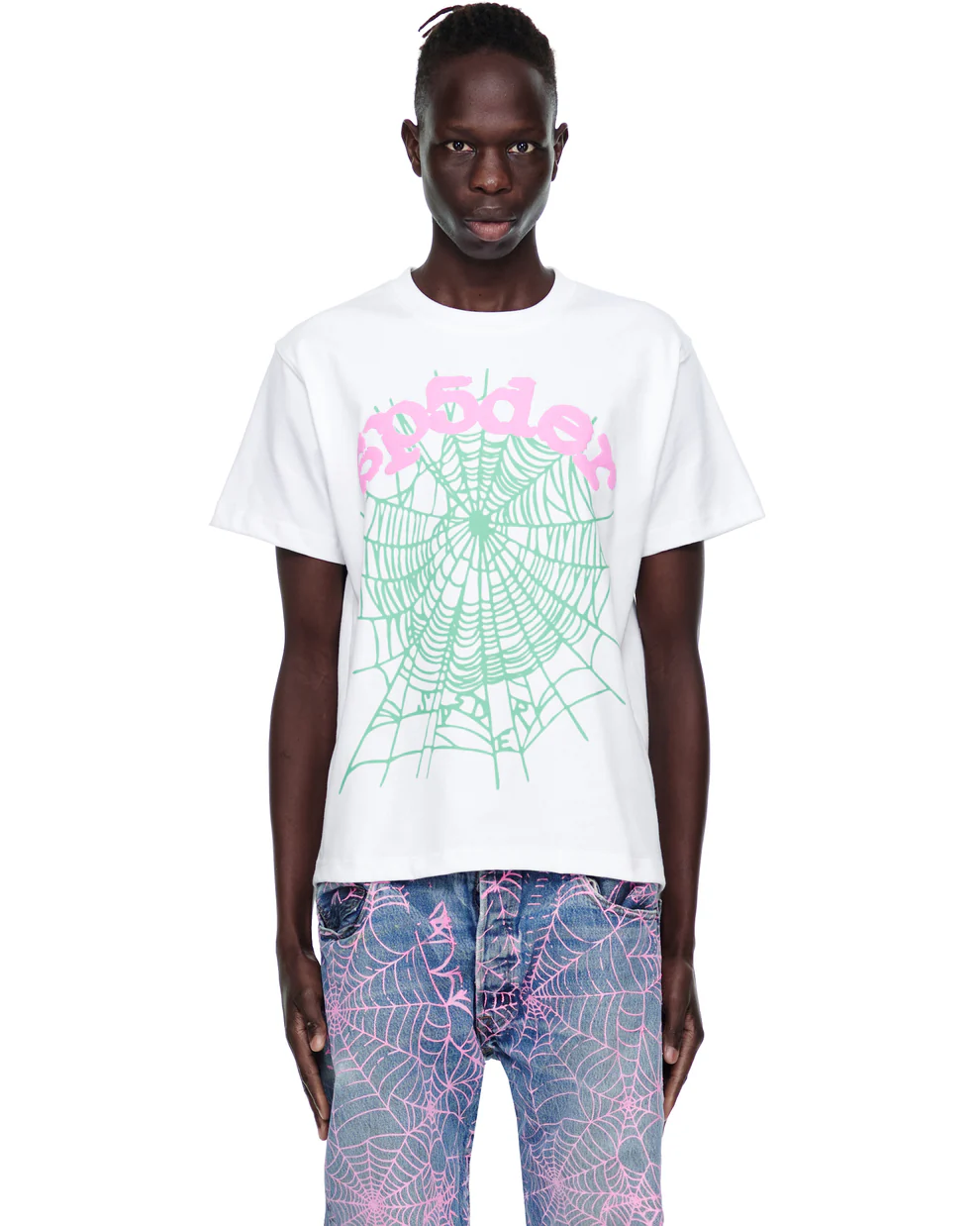 Sp5der OG Web Tee White