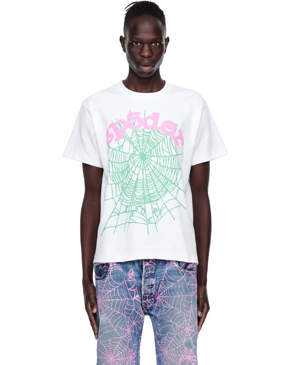 Sp5der OG Web Tee White
