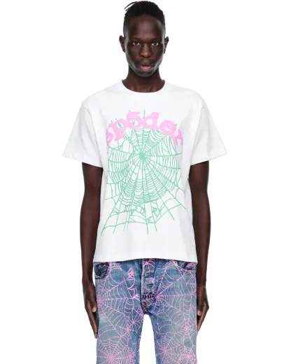 Sp5der OG Web Tee White