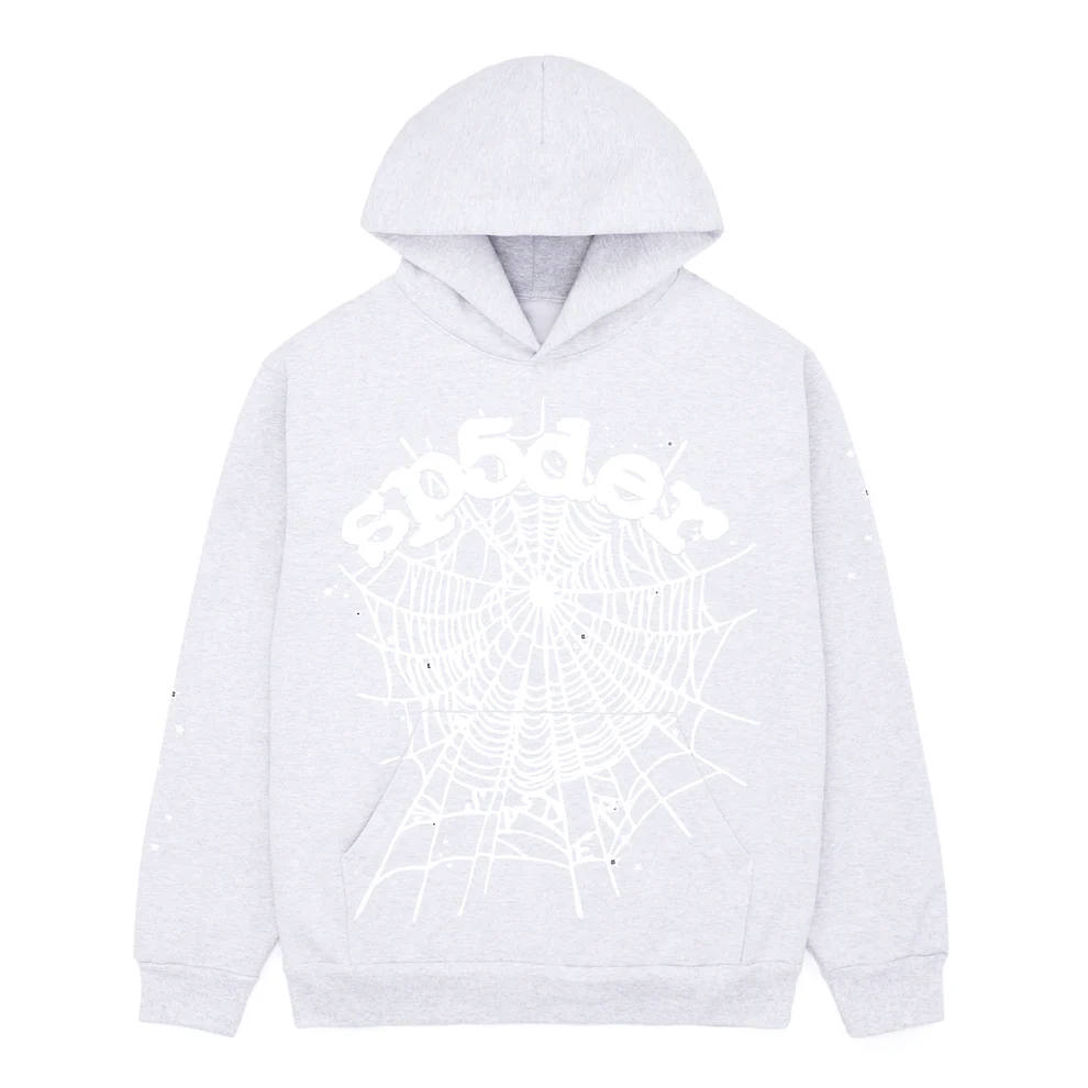 Sp5der OG Web Tracksuit Heather Grey