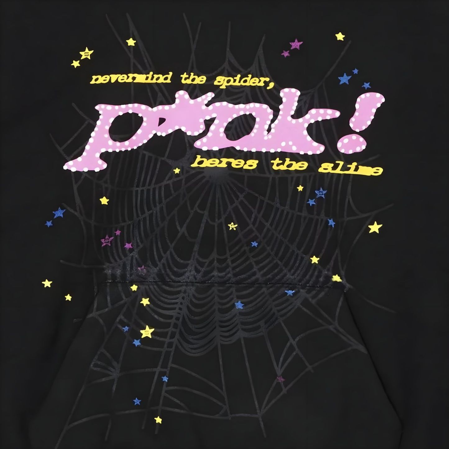Sp5der P*NK Hoodie Black