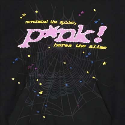 Sp5der P*NK Hoodie Black