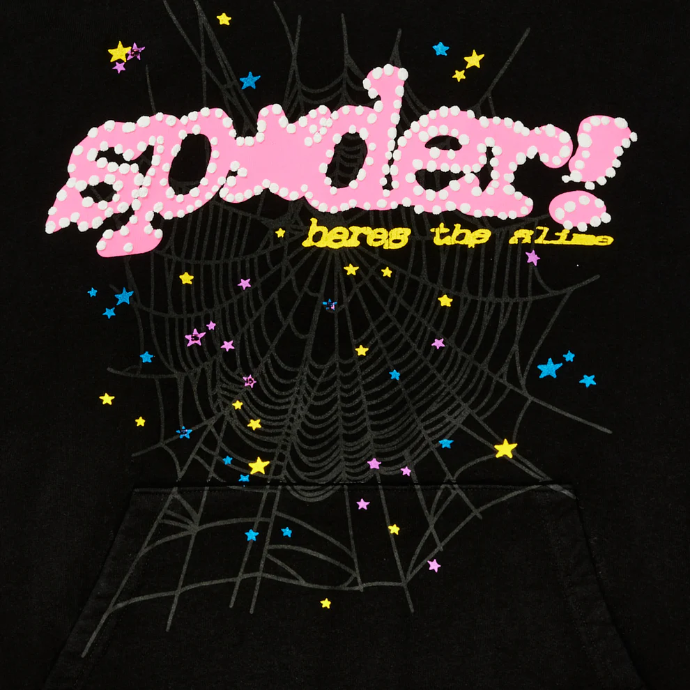 Sp5der P*nk Hoodie ‘Black’