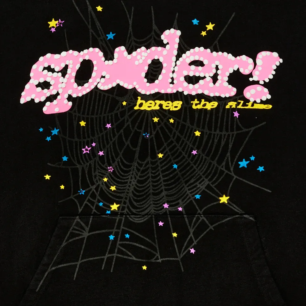 Sp5der P*nk Hoodie ‘Black’
