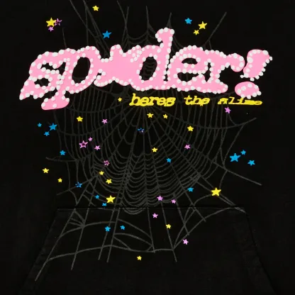 Sp5der P*nk Hoodie ‘Black’