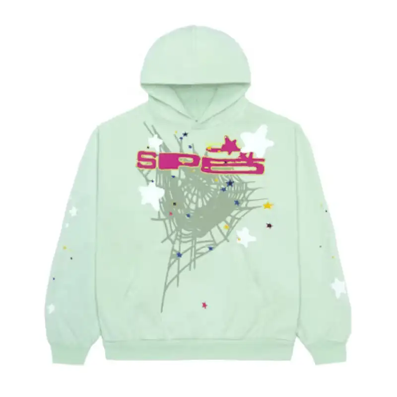 Sp5der SP5 Mint Hoodie