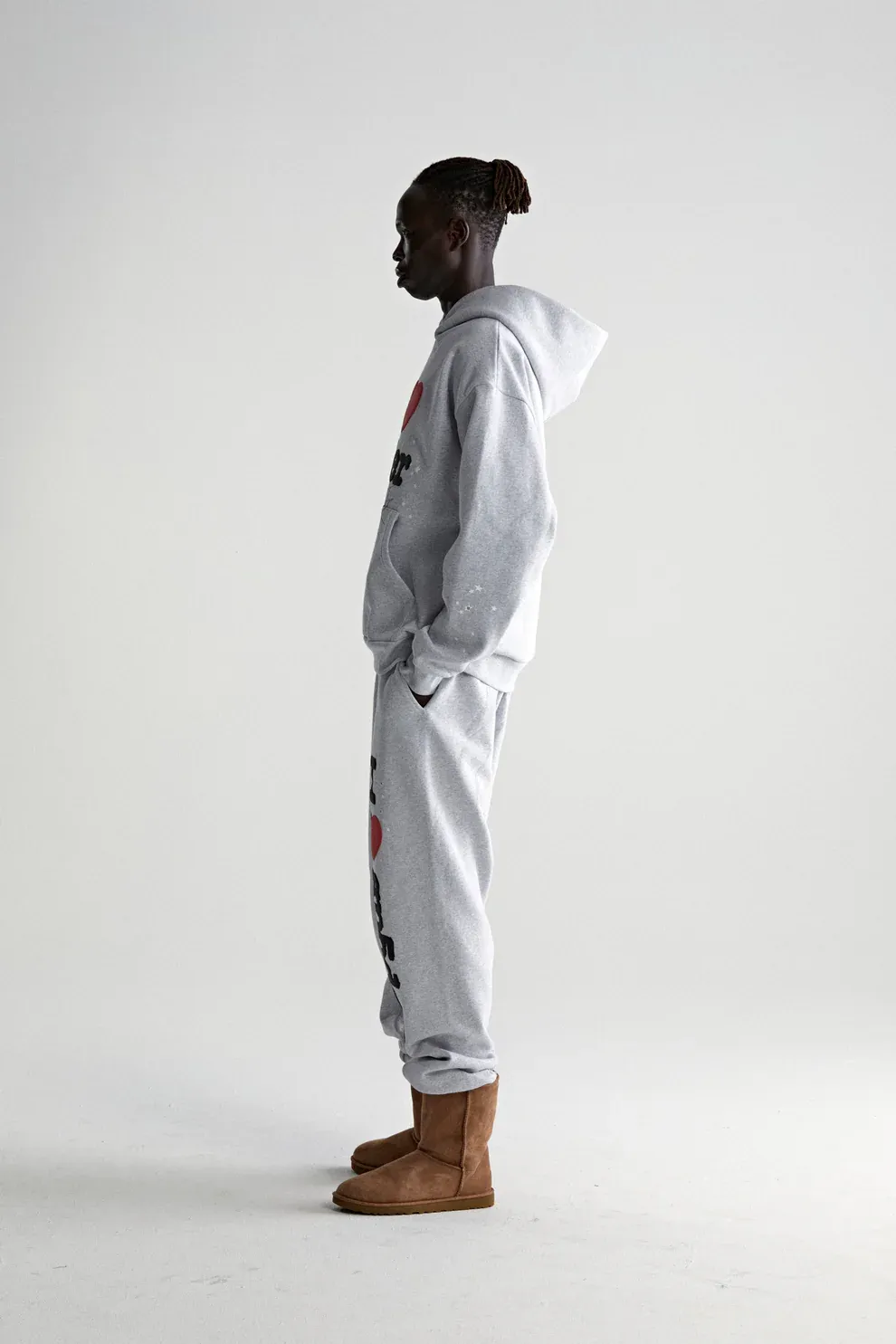 Sp5der Souvenir Hoodie Heather Grey