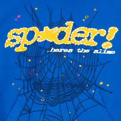 Sp5der TC Hoodie Blue