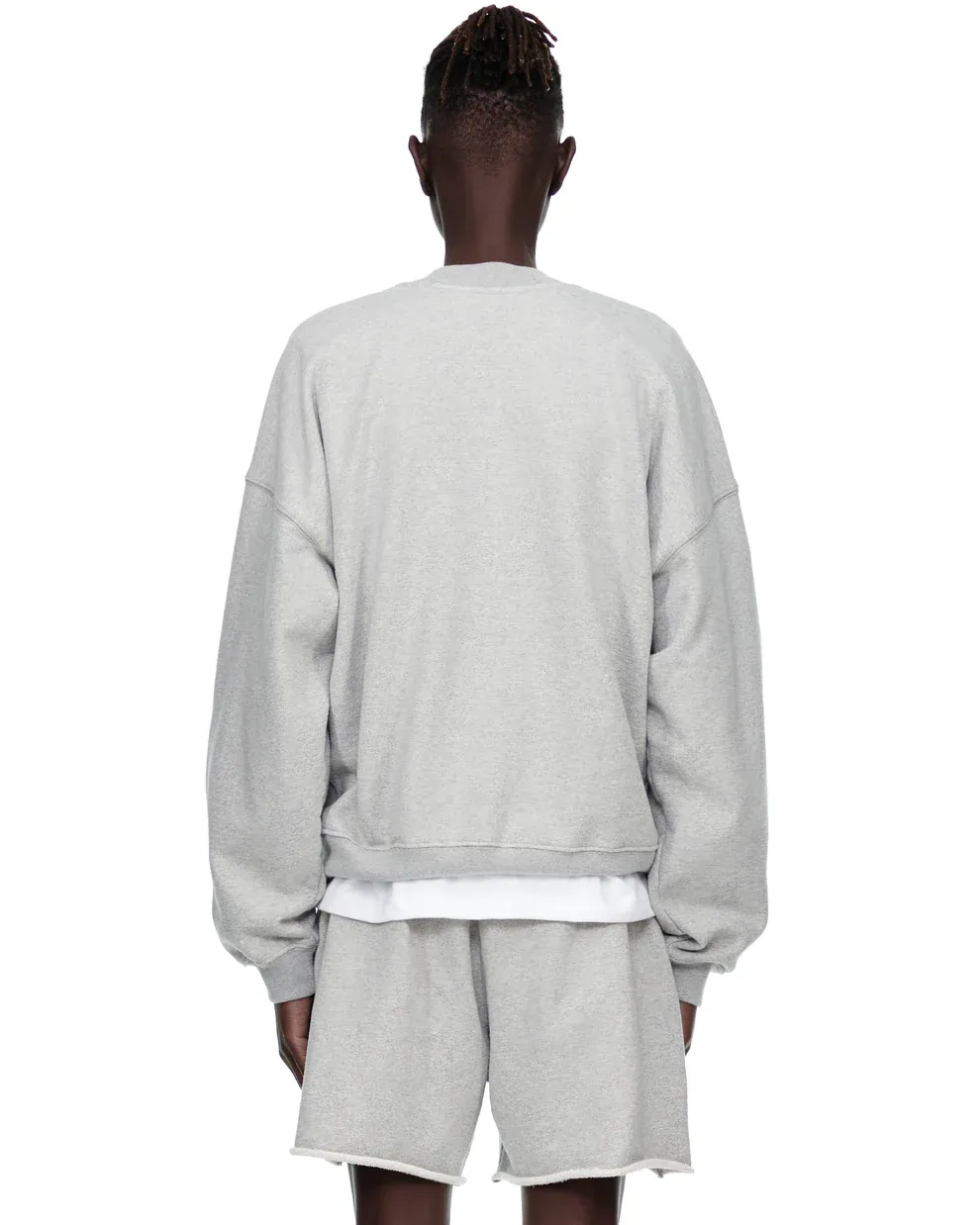 Sp5der Varsity Web Crewneck Heather Grey