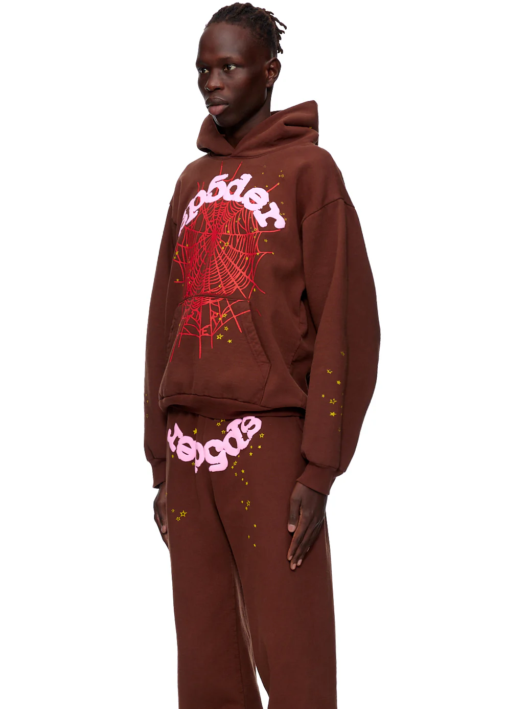 Sp5der Web Hoodie Brown