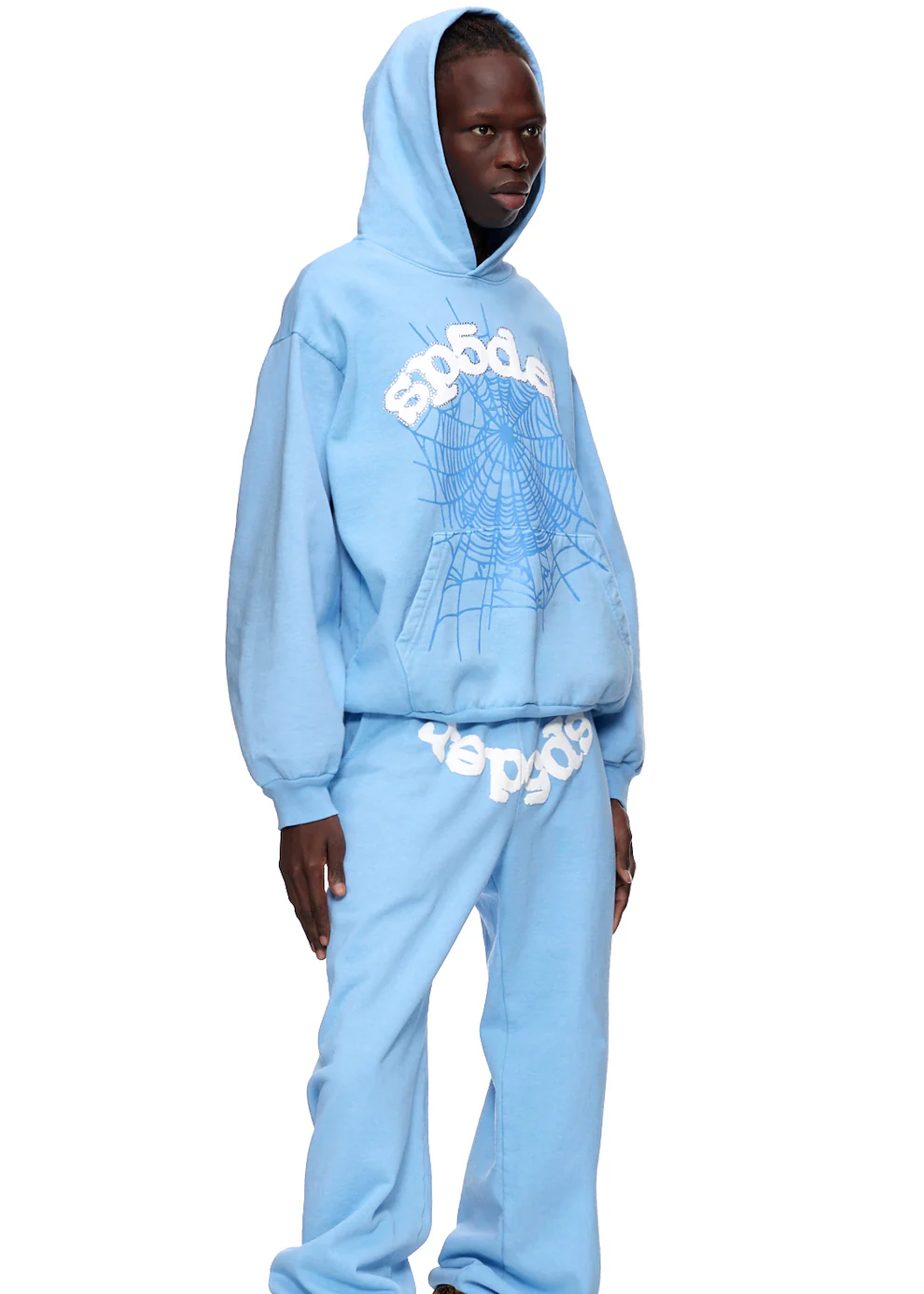Sp5der Web Hoodie Sky Blue