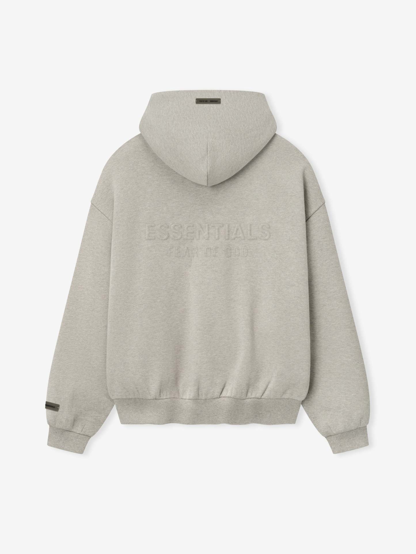 Embossed 90s Fit Fleece Zip-Up Hoodie