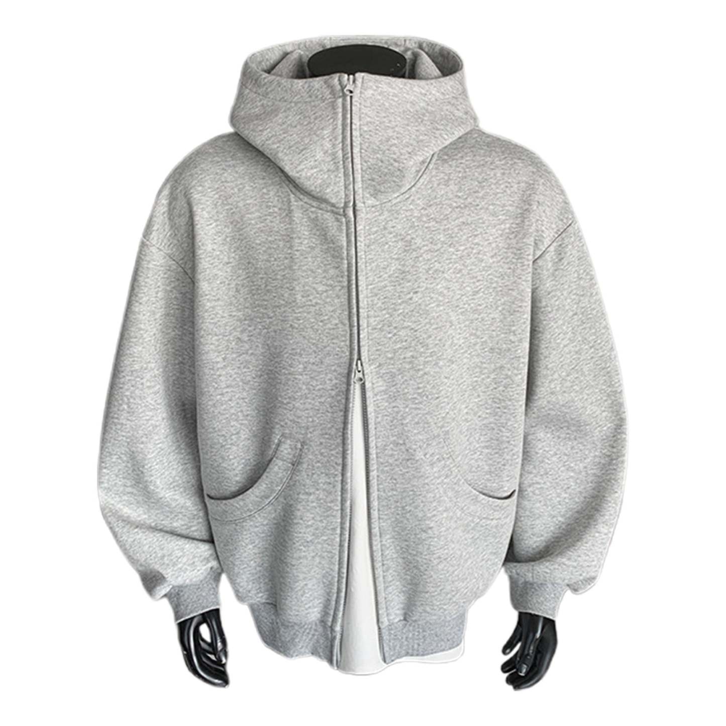 JTieacloth Zip Pullover Sweatshirts Men's Hoodies & Sweatshirts Lightweight Comfortable Zip Up Hoodie Casual Loose Fit Pullover Jacket For Daily Wear And Outdoor Activities Black