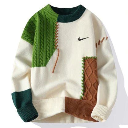 Pull patchwork décontracté – VENTE DE LIQUIDATION
