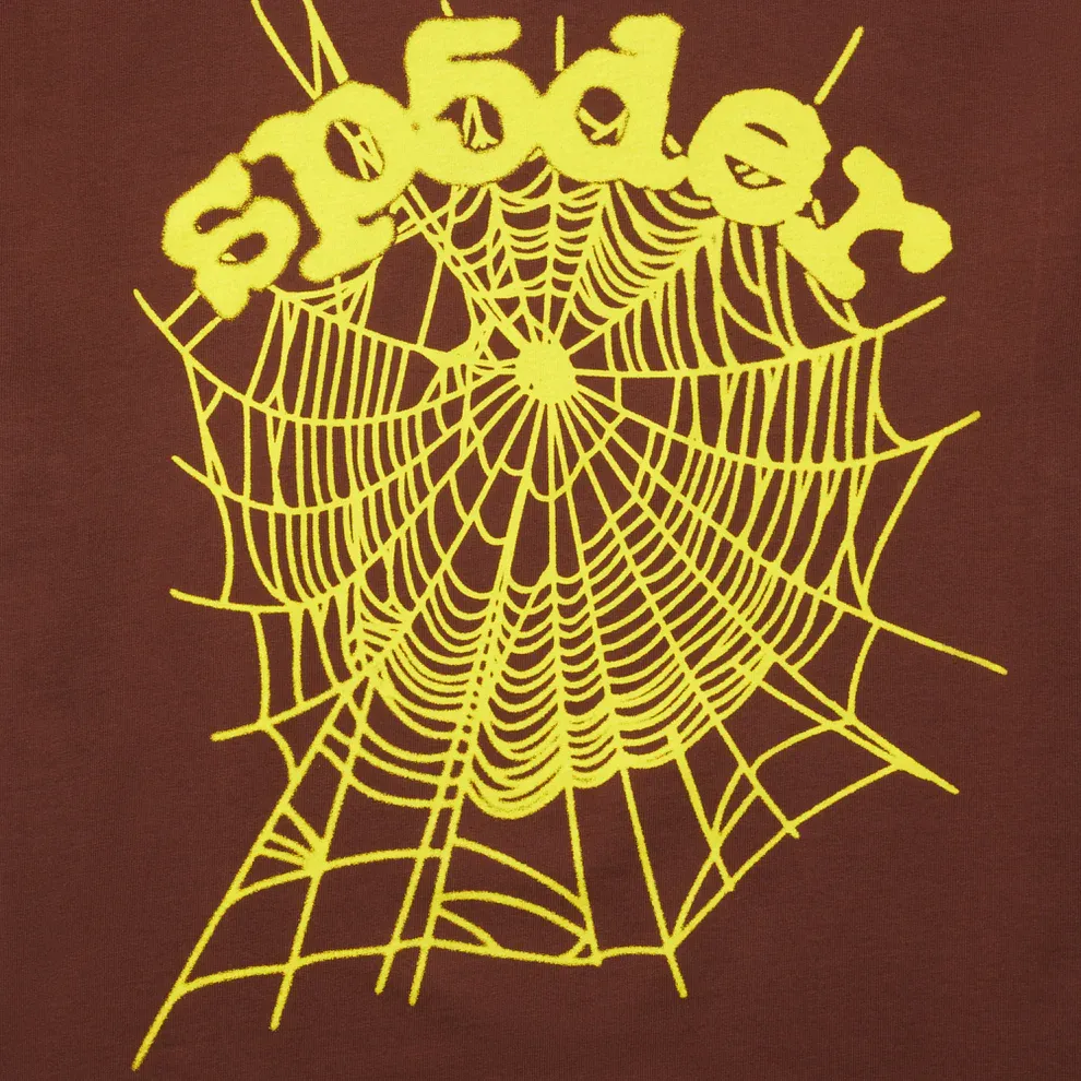 Sp5der OG Web Tee Brown