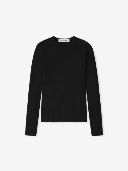 Womens Waffle Long Sleeve Top