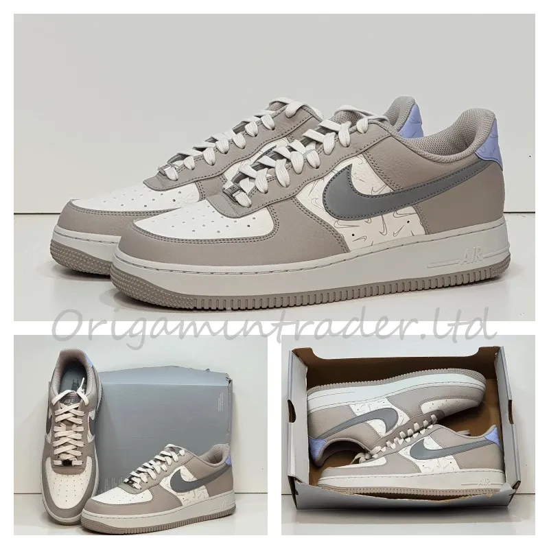 W Air Force 1 `07 Low `Mini Swoosh réfléchissant` DR7857-101 SIze 9 UK, 44 EUR