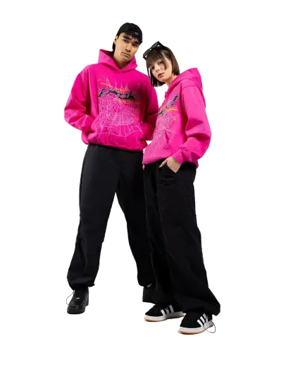 Sp5der P*NK Hoodie Pink