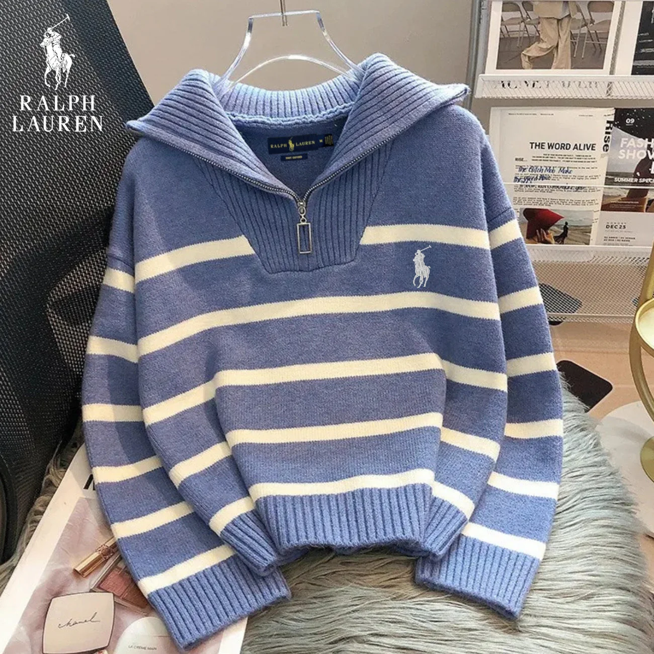 RL – Pull rayé (1+1 Gratuit)