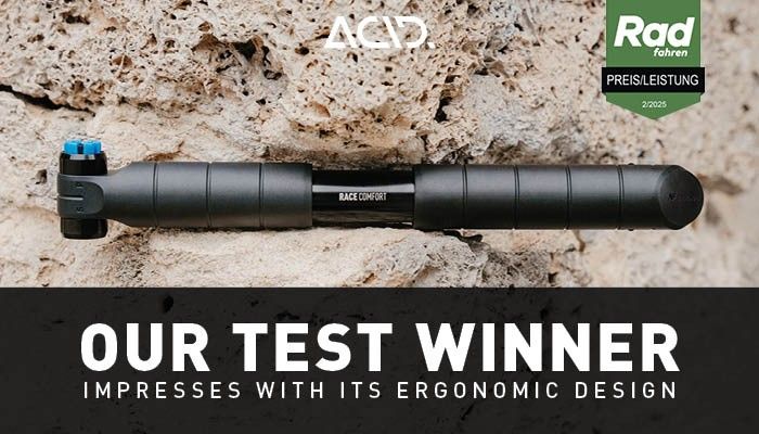 ACID PUMP RACE COMFORT TESTWINNAAR RADFAHREN MAGAZINE
