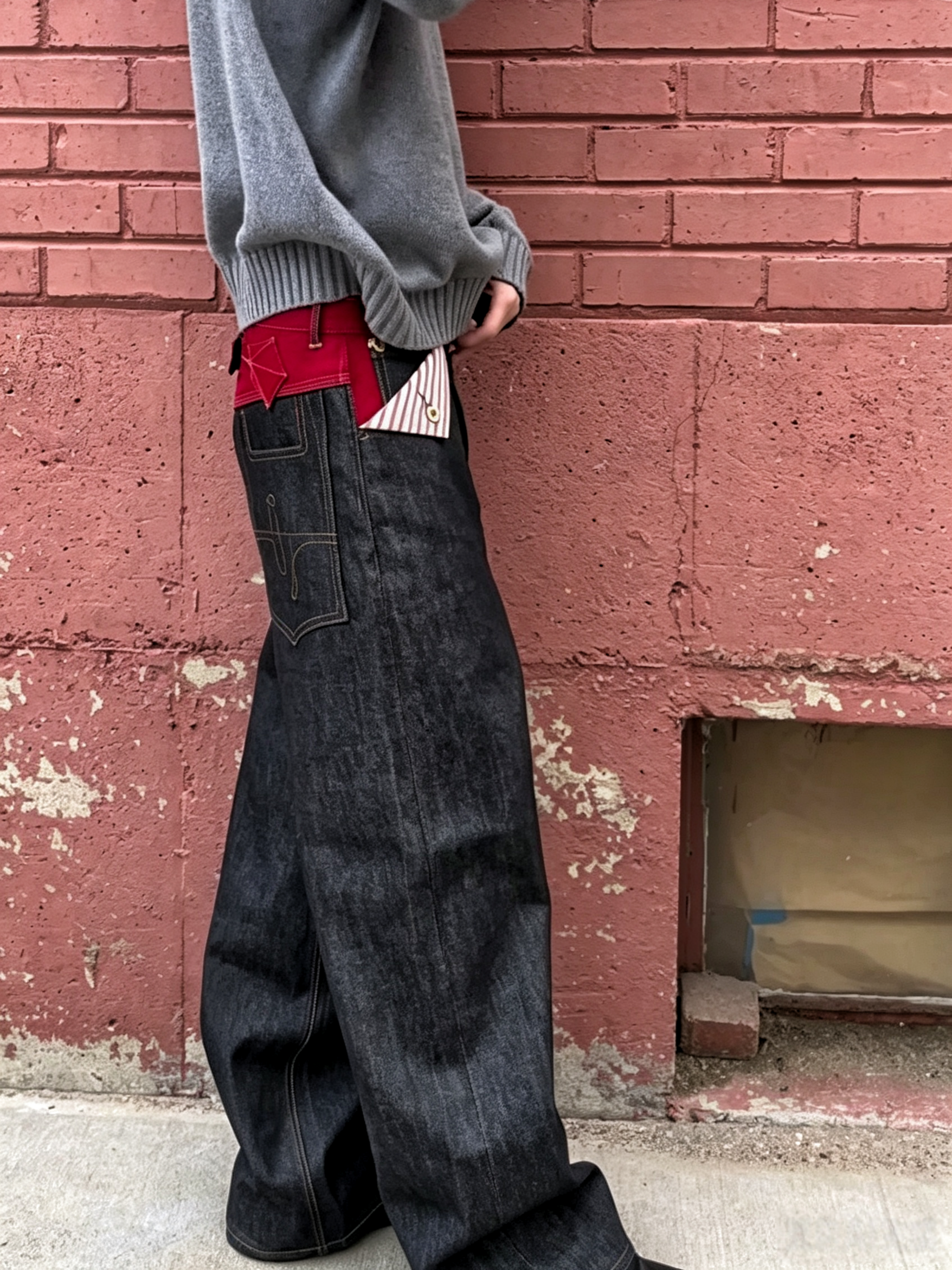 RED/CHARCOAL HYBRIDS PANTS