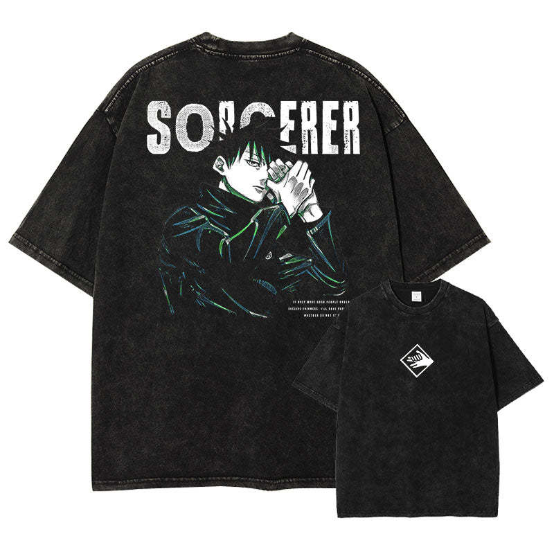 Shadow Technique Anime Graphic T-Shirt – Cotton Oversized Tee