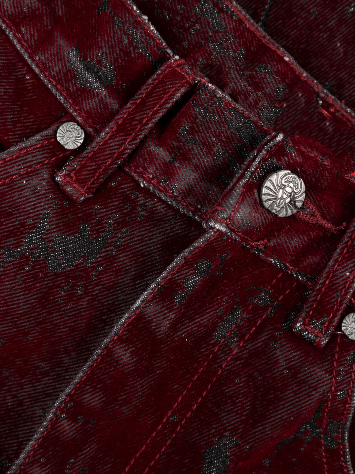 KNUCKLE BOOTCUT VELVET PANTS-CotoRil