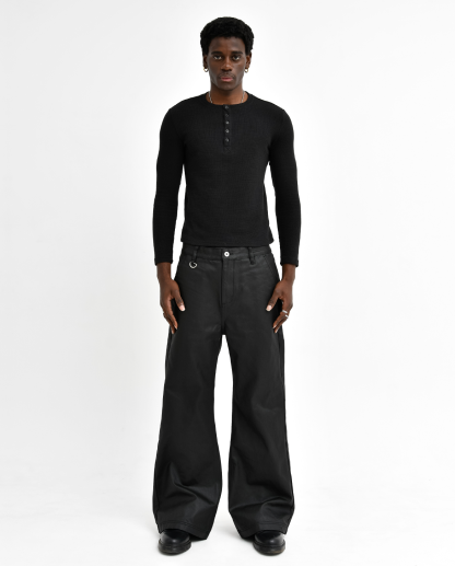 STACKED OIL COATING PANTS