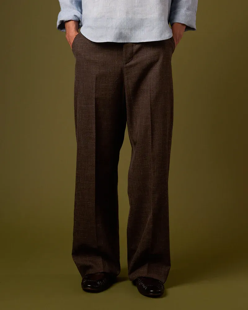LINEN PLEATED TROUSERS V2