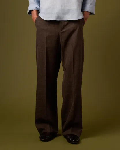 LINEN PLEATED TROUSERS V2