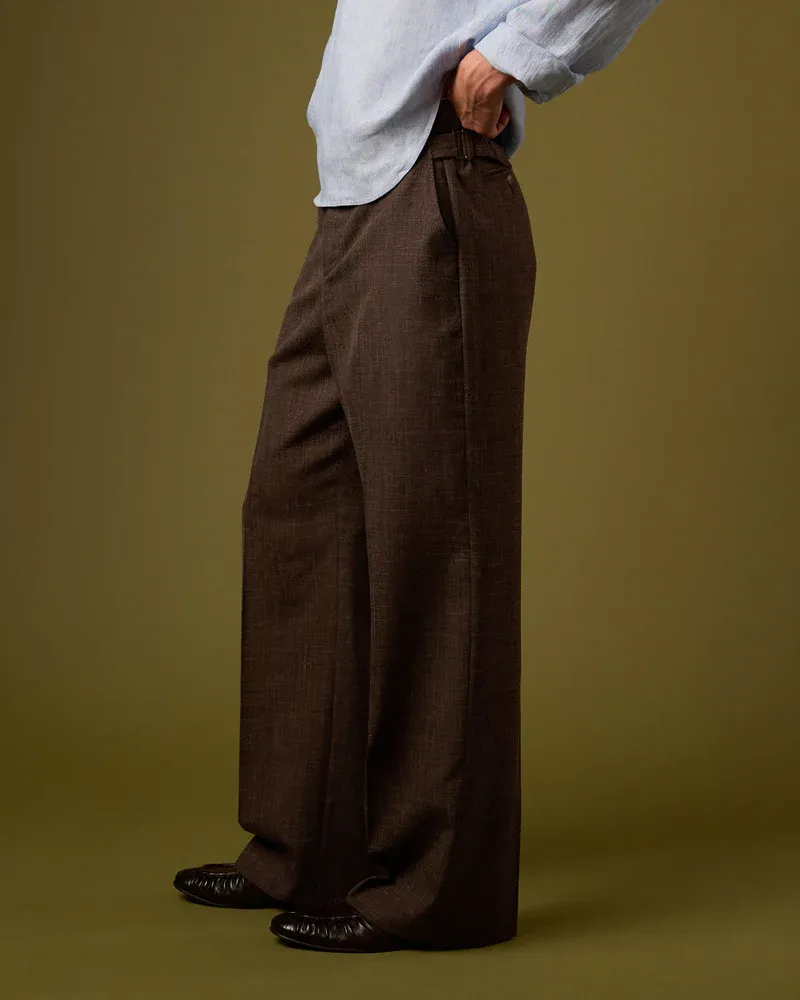 LINEN PLEATED TROUSERS V2