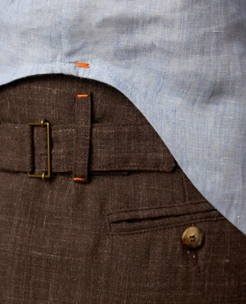 LINEN PLEATED TROUSERS V2