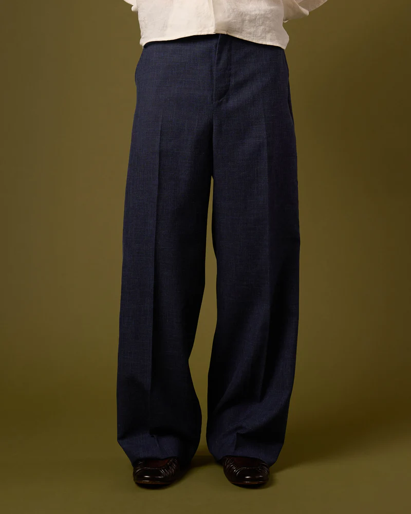 LINEN PLEATED TROUSERS V2