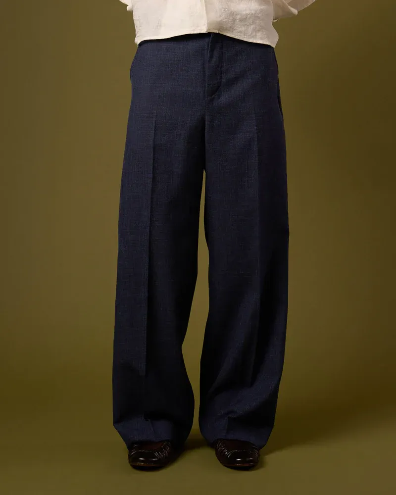 LINEN PLEATED TROUSERS V2